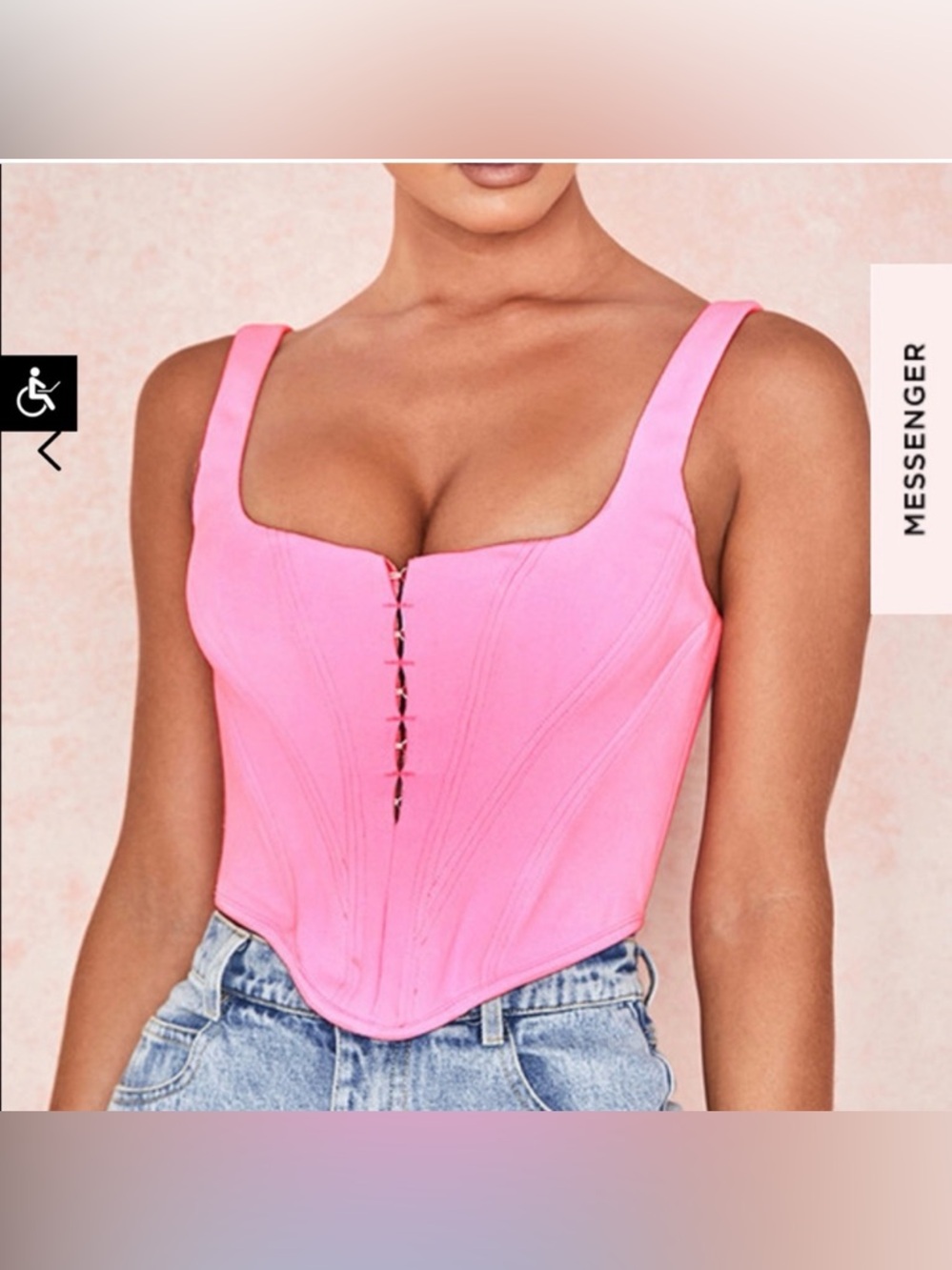 House of CB Frangelica Pepto Pink Corset